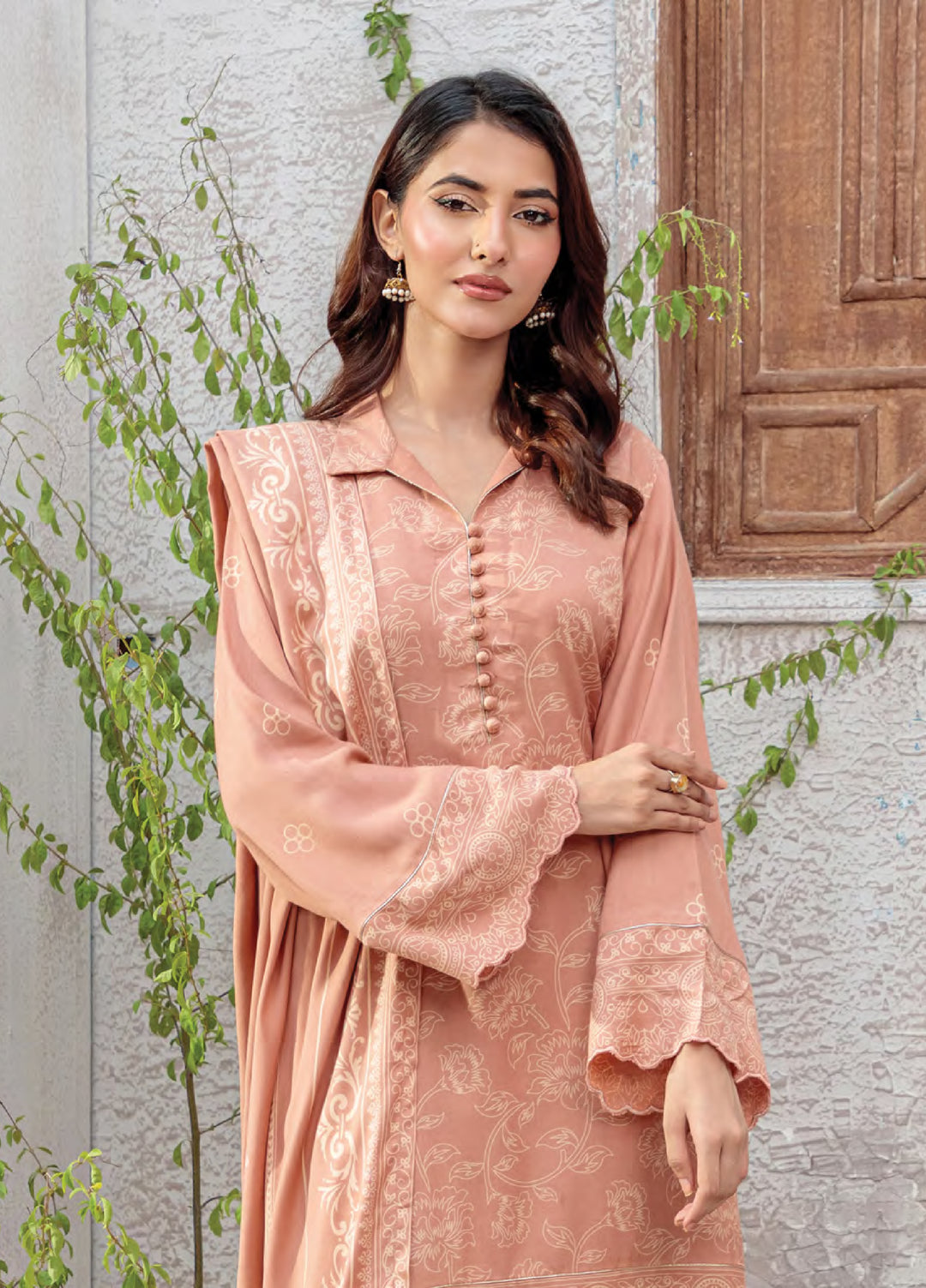 Lakhany Printed Pashmina Suits Stitched 3 Piece