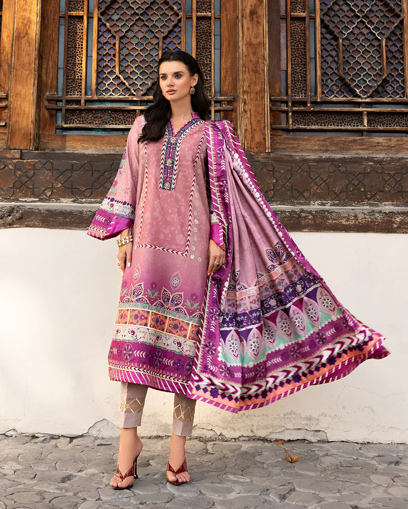 Mushq Hemline Echoes Of Serneity Stitched Festive Raw Silk
