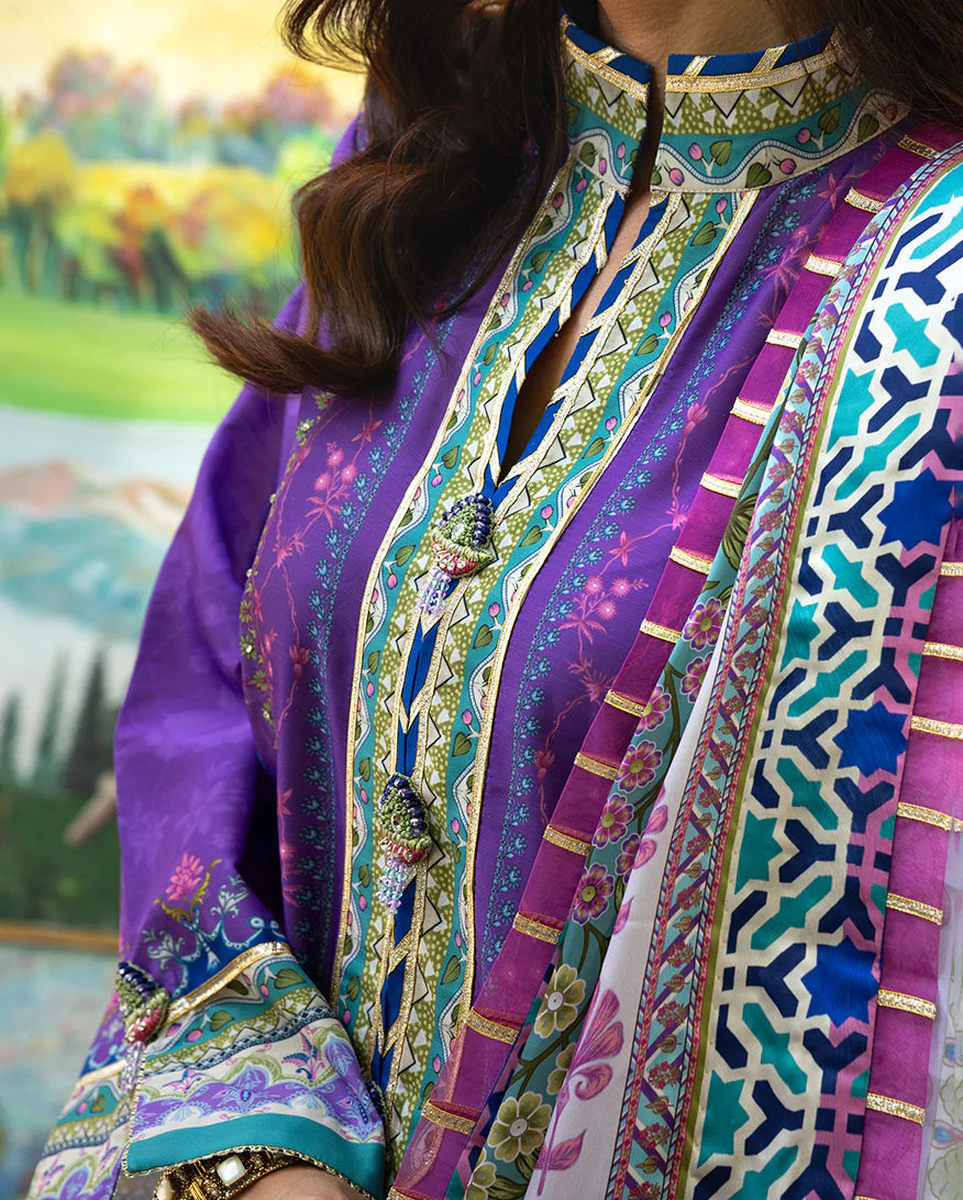 Mushq Hemline Echoes Of Serneity Stitched