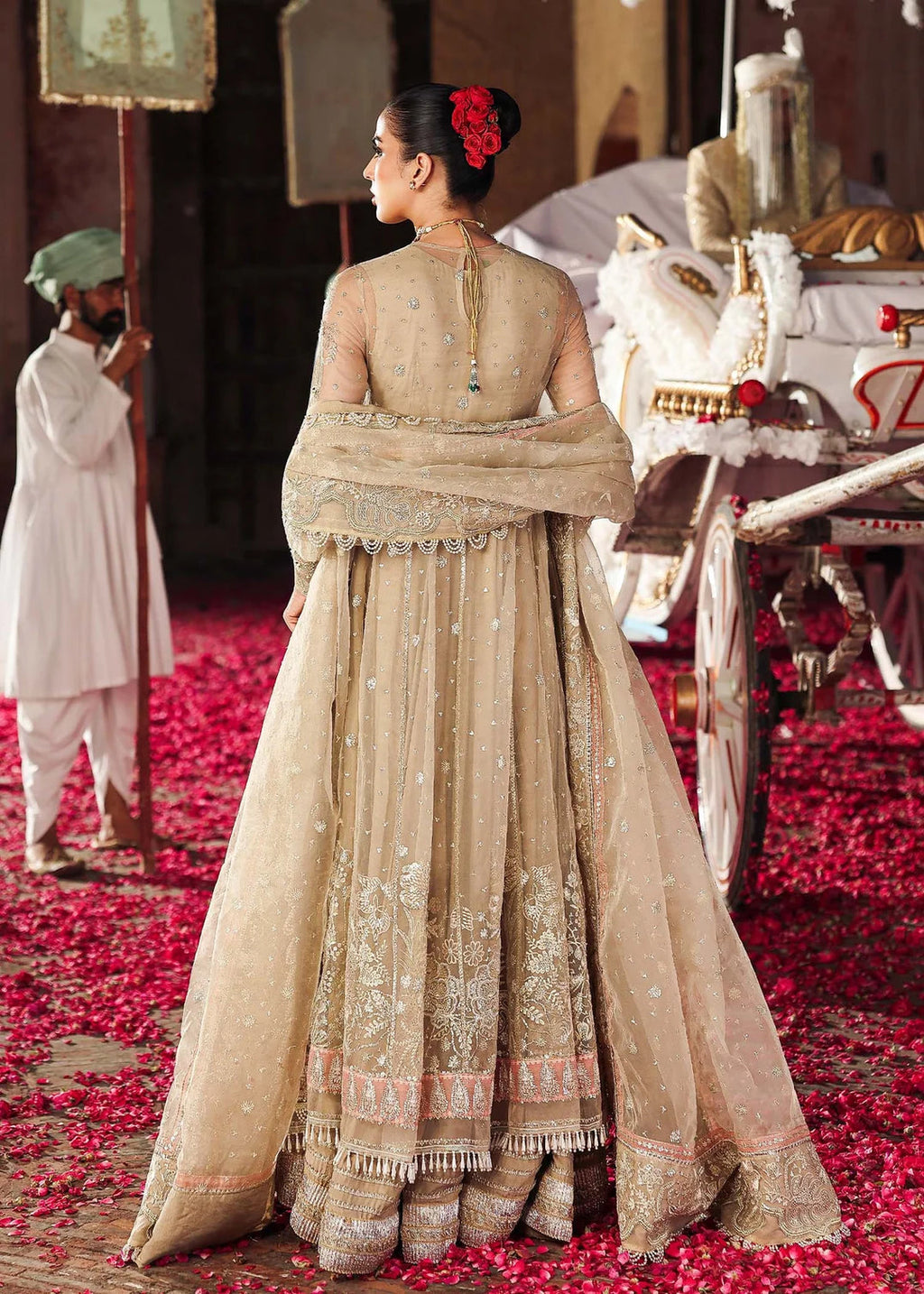 Veere di Wedding by Sardinia Brides Embroidered Handwork Organza Suits 3 Piece