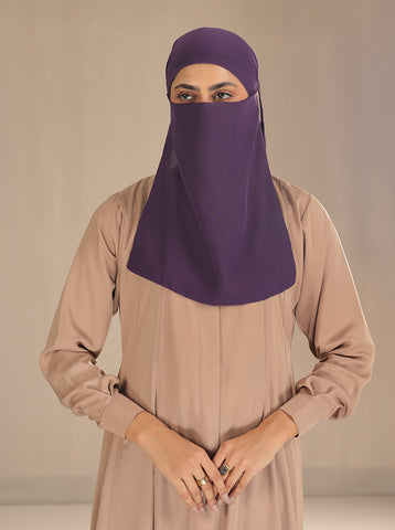 HALF NIQAB WITH TIES