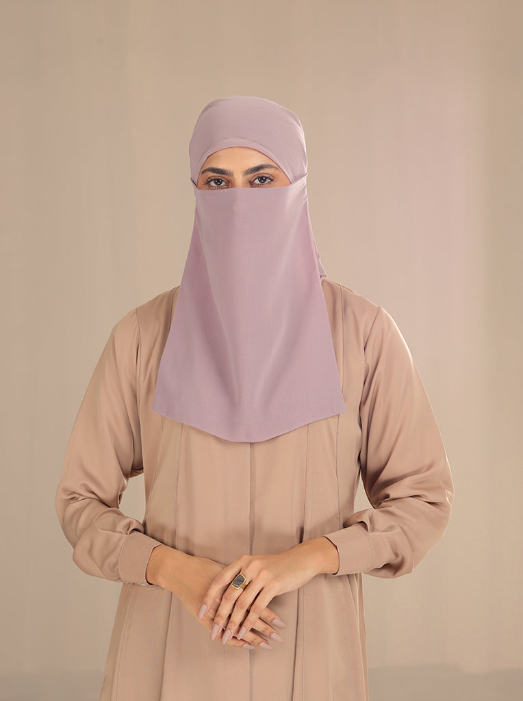 HALF NIQAB WITH TIES