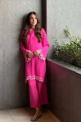 Fuchsia Pink 2-Piece Kurti Set – Vibrant Elegance & Everyday Comfort