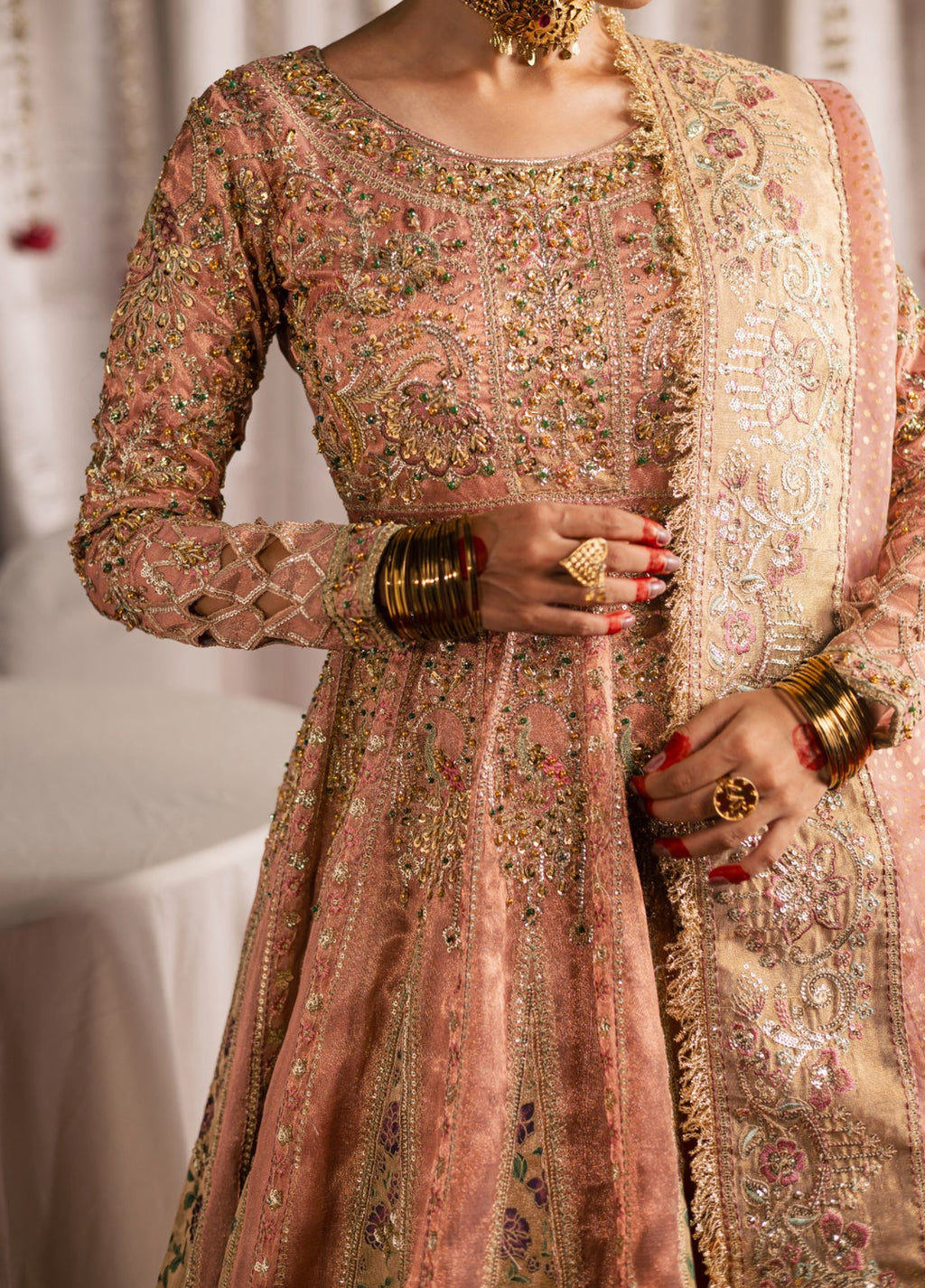 Jhil Mil by Maria Osama Khan Embroidered Tissue Suits 3 Piece