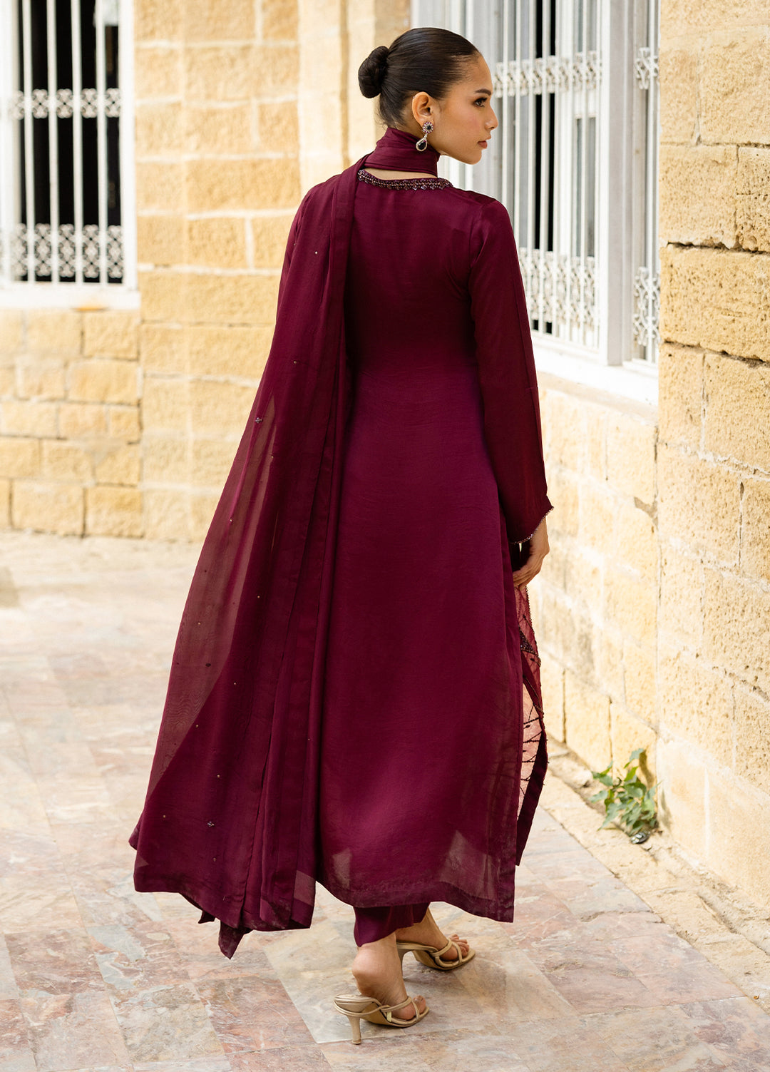 Elara by Mavie Women Pret Shamose Silk Vinya