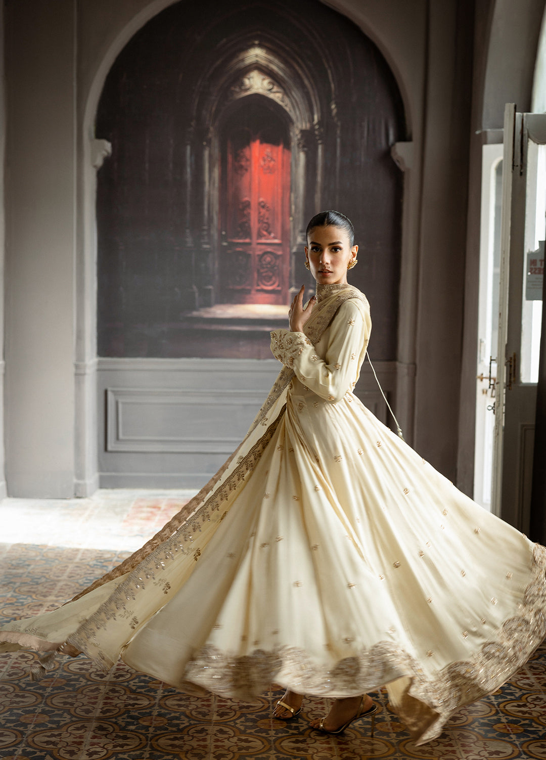 Elara by Mavie Women Pret Shamose Silk Noore