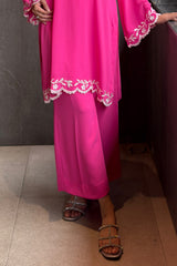 Fuchsia Pink 2-Piece Kurti Set – Vibrant Elegance & Everyday Comfort