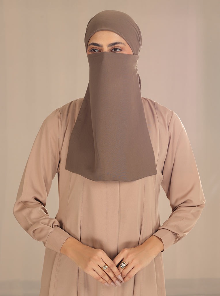 HALF NIQAB WITH TIES