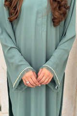 Cyan Blue 2-Piece Kurti Set – Modern Elegance & Everyday Comfort