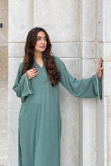 Cyan Blue 2-Piece Kurti Set – Modern Elegance & Everyday Comfort