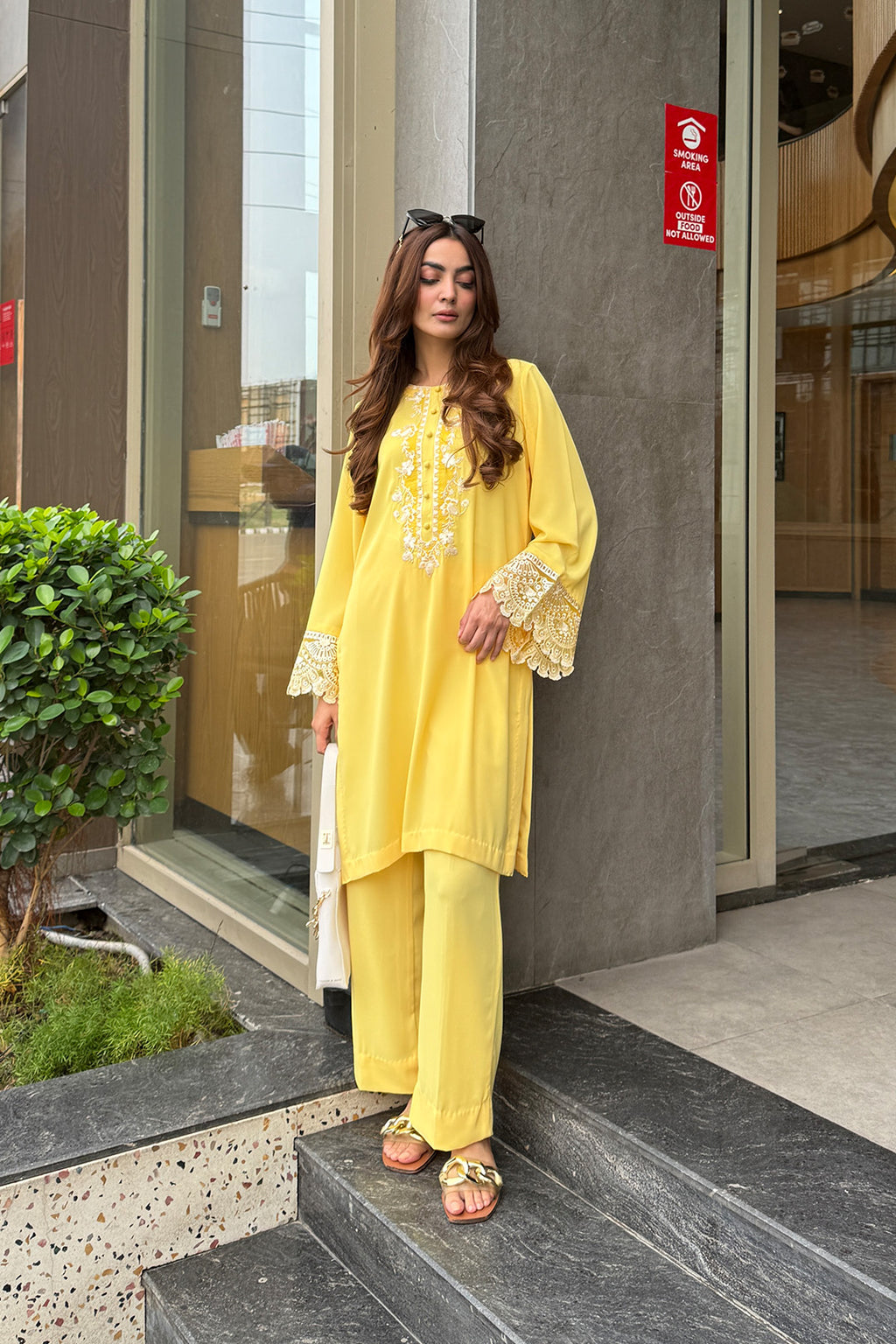 Sunshine Yellow 2-Piece Kurti Set – Radiant Elegance & Everyday Grace