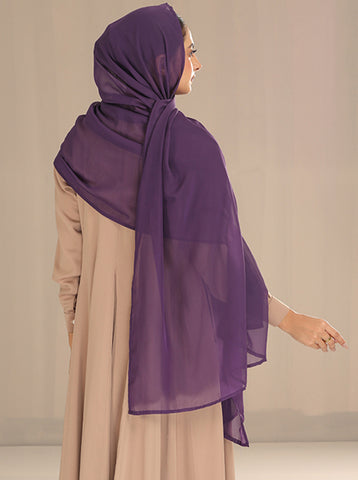 Premium Plain Chiffon Hijab – Lightweight Everyday Essential