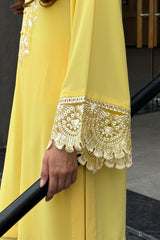 Sunshine Yellow 2-Piece Kurti Set – Radiant Elegance & Everyday Grace