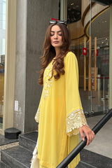 Sunshine Yellow 2-Piece Kurti Set – Radiant Elegance & Everyday Grace
