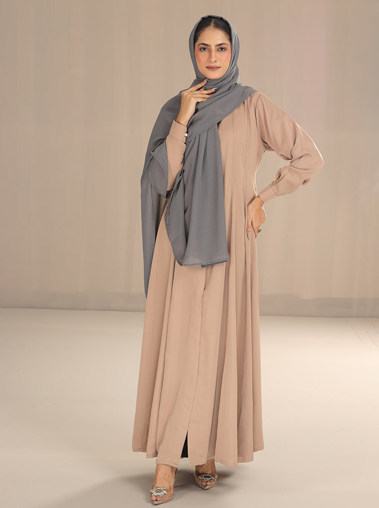 Premium Plain Grey Chiffon Hijab – Lightweight Everyday Essential