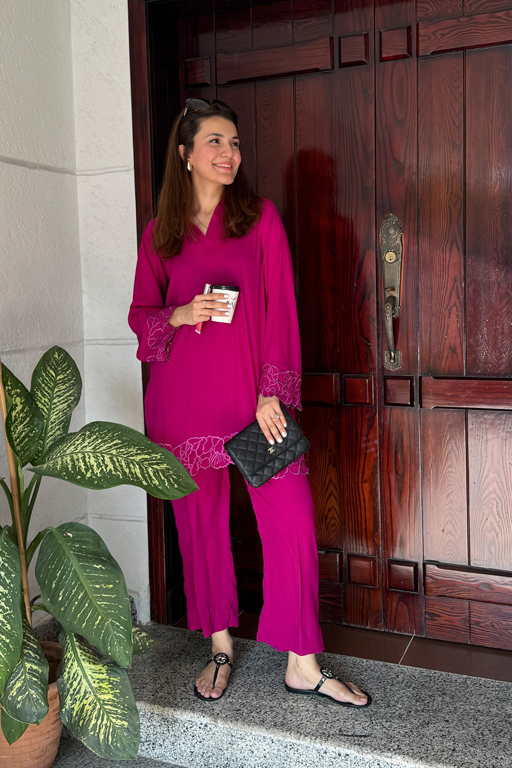 Pink 2-Piece Kurti Set – Effortless Elegance & Timeless Charm