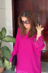 Pink 2-Piece Kurti Set – Effortless Elegance & Timeless Charm