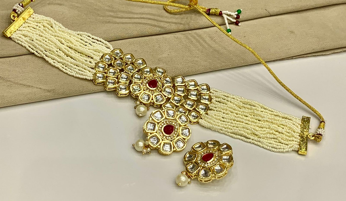 Elegant Choker Jewellery Set