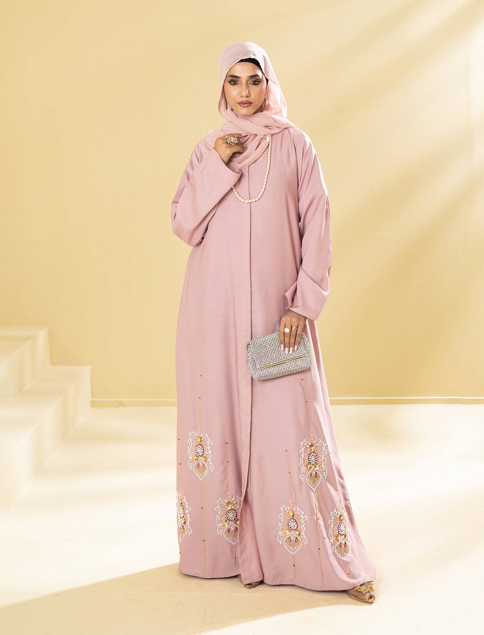 PINK SERENITY ABAYA