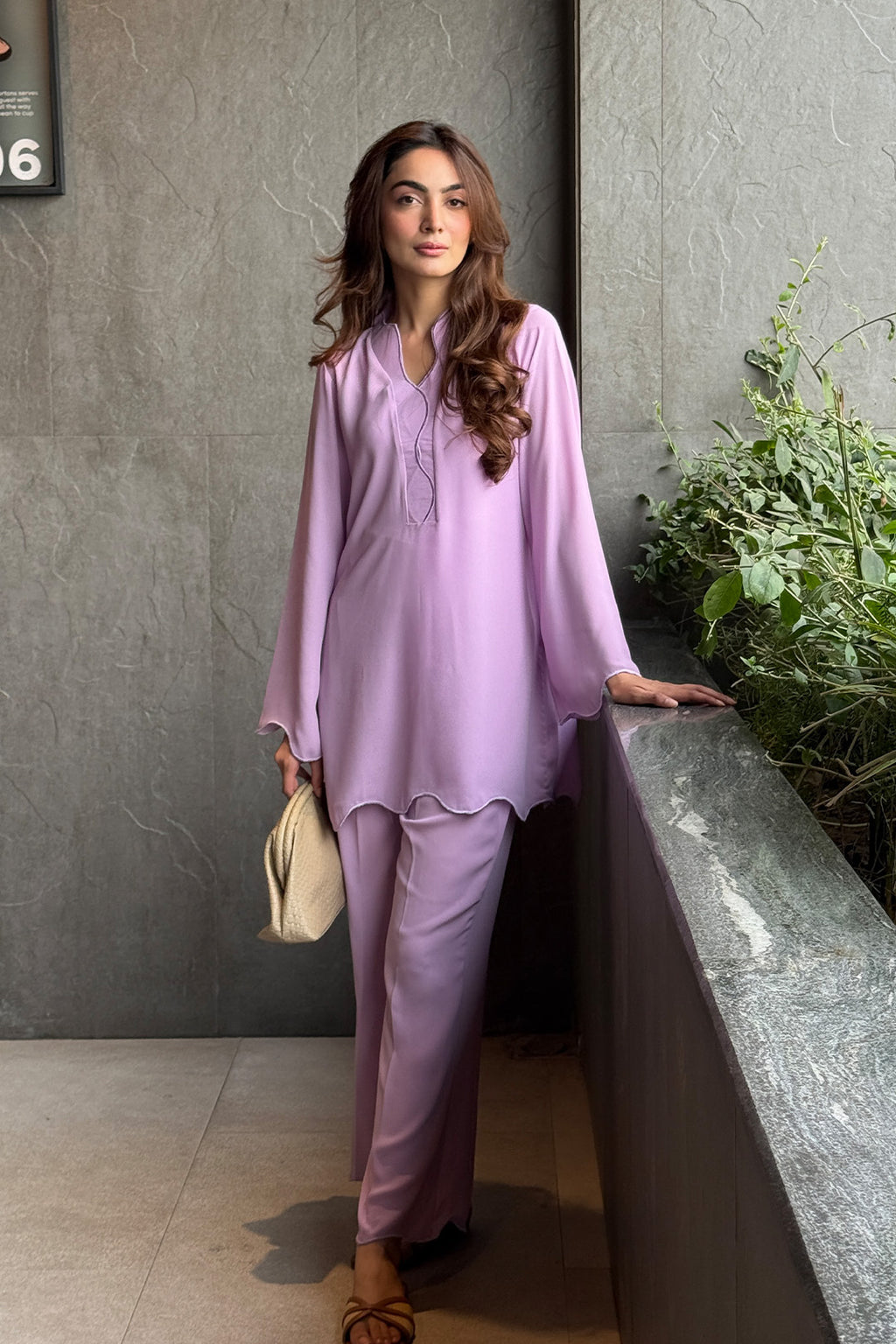 Lavender 2-Piece Kurti Set – Subtle Elegance & Timeless Grace