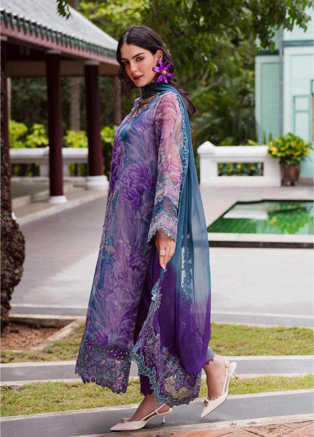 Ballerina by Nureh Stitched Embroidered