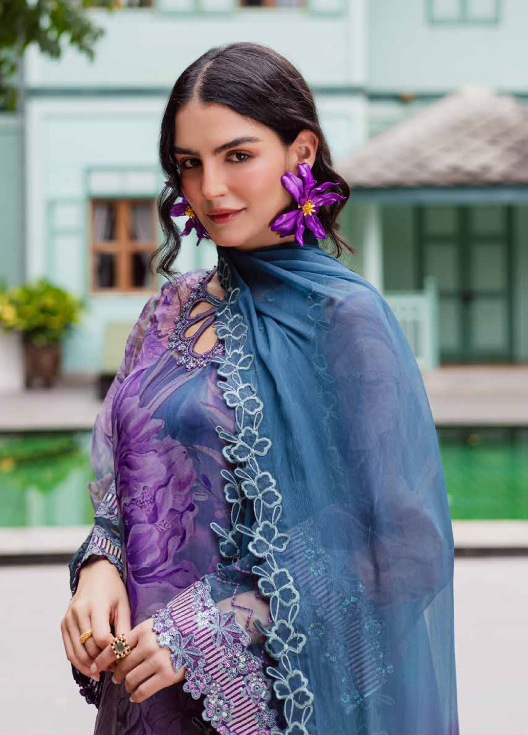 Ballerina by Nureh Stitched Embroidered