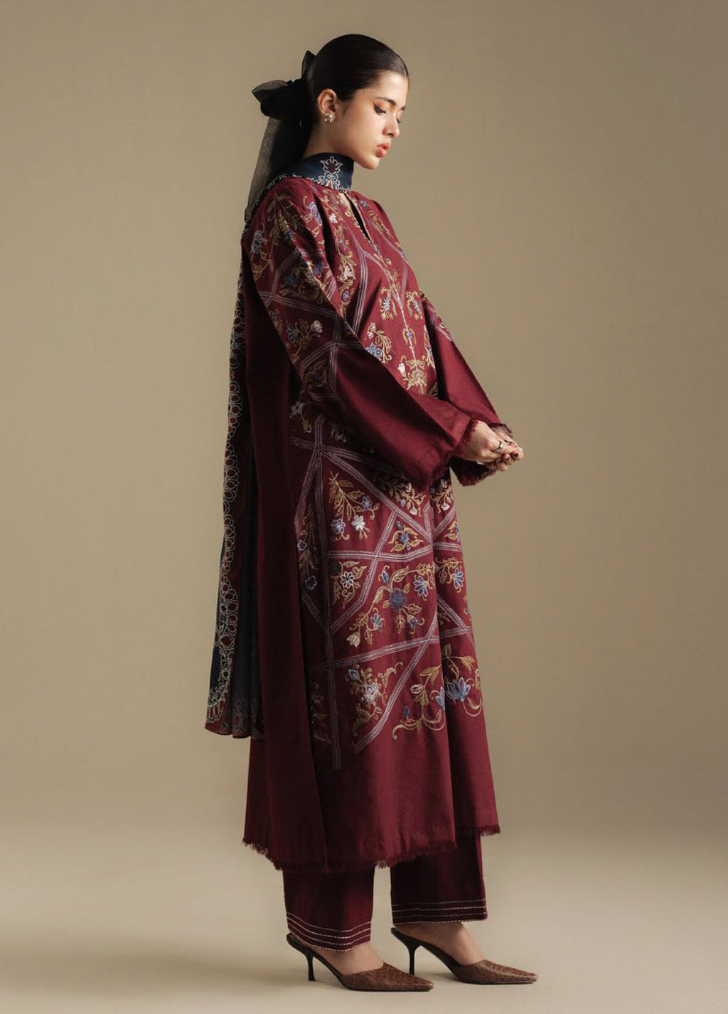 Coco by Zara Shahjahan  Winter Karandi Embroidered Suits 3 Piece