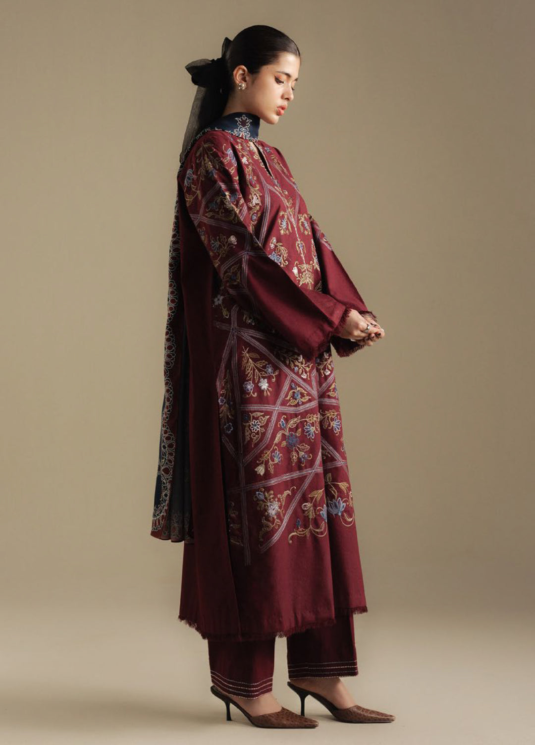 Coco by Zara Shahjahan  Winter Karandi Embroidered Suits 3 Piece