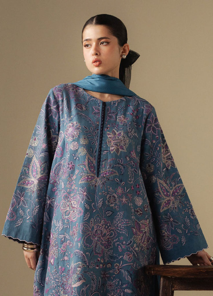 Coco by Zara Shahjahan Stitched  Khaddar Embroidered Suits 3 Piece