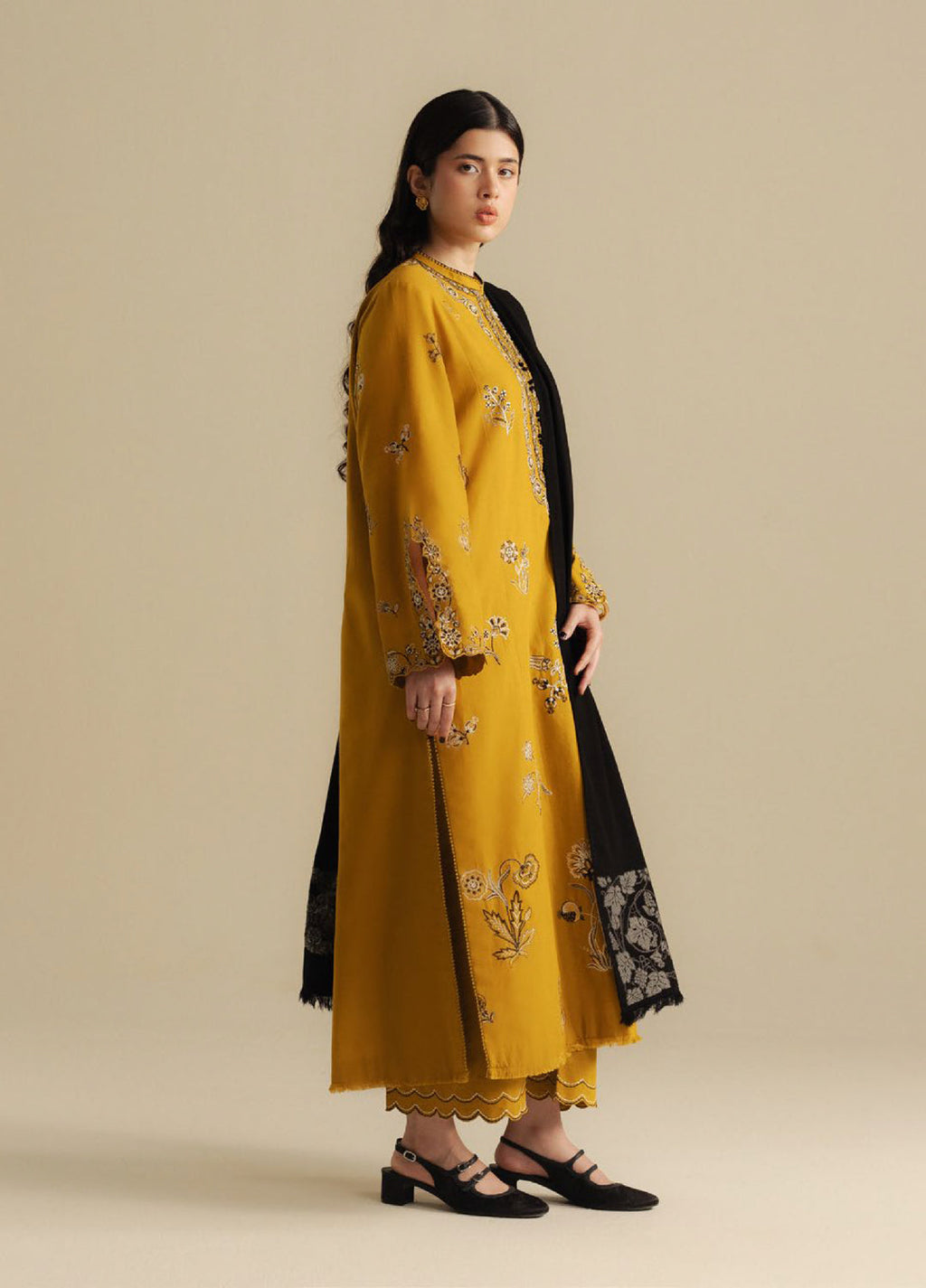 Coco by Zara Shahjahan Stitched Winter Khaddar Embroidered Suits 3 Piece