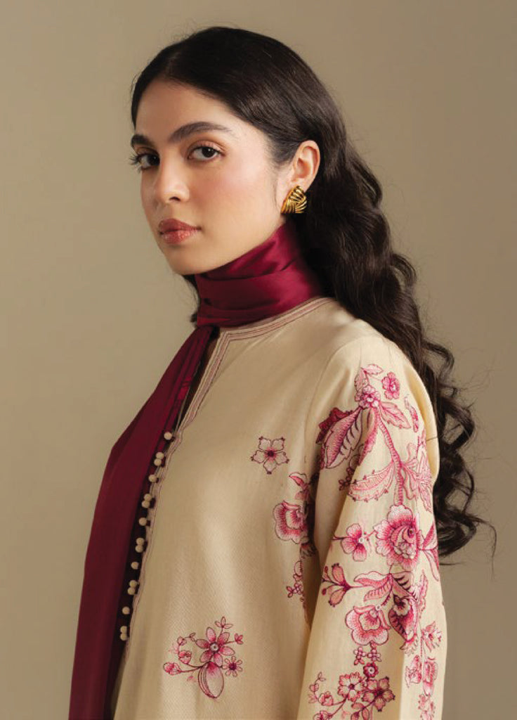 Coco by Zara Shahjahan  Khaddar Embroidered Suits 3 Piece