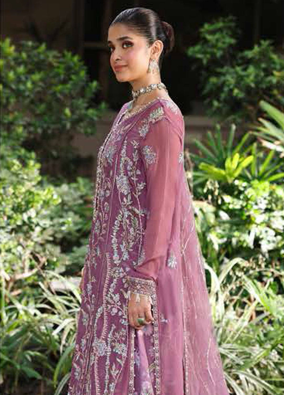 Roheenaz Embroidered Chiffon Suits Stitched 4 Piece