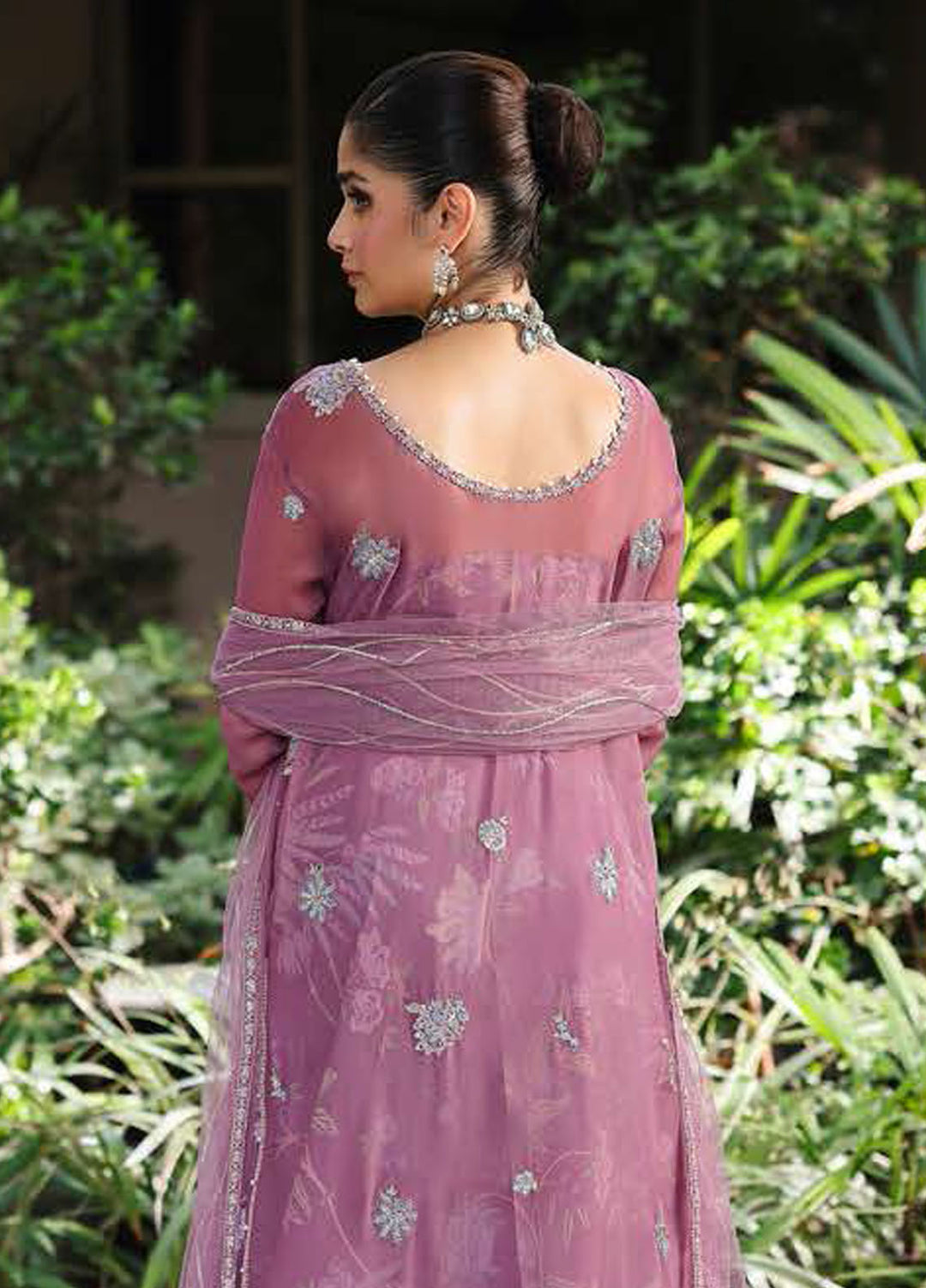 Roheenaz Embroidered Chiffon Suits Stitched 4 Piece