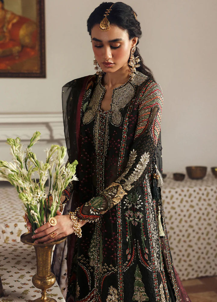 Afrozeh Embroidered Organza Suits Stitched 3 Piece AF25SA D-08 Dhanaк - Wedding Collection