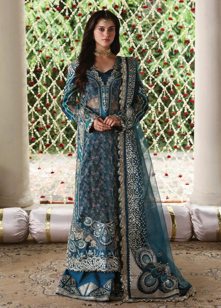 Afrozeh Embroidered Organza Suits Stitched 3 Piece
