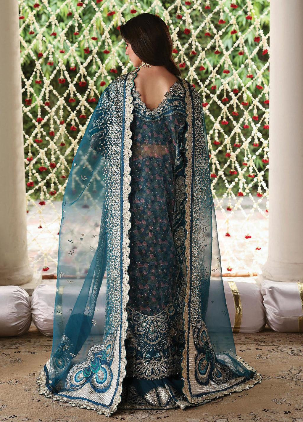 Afrozeh Embroidered Organza Suits Stitched 3 Piece