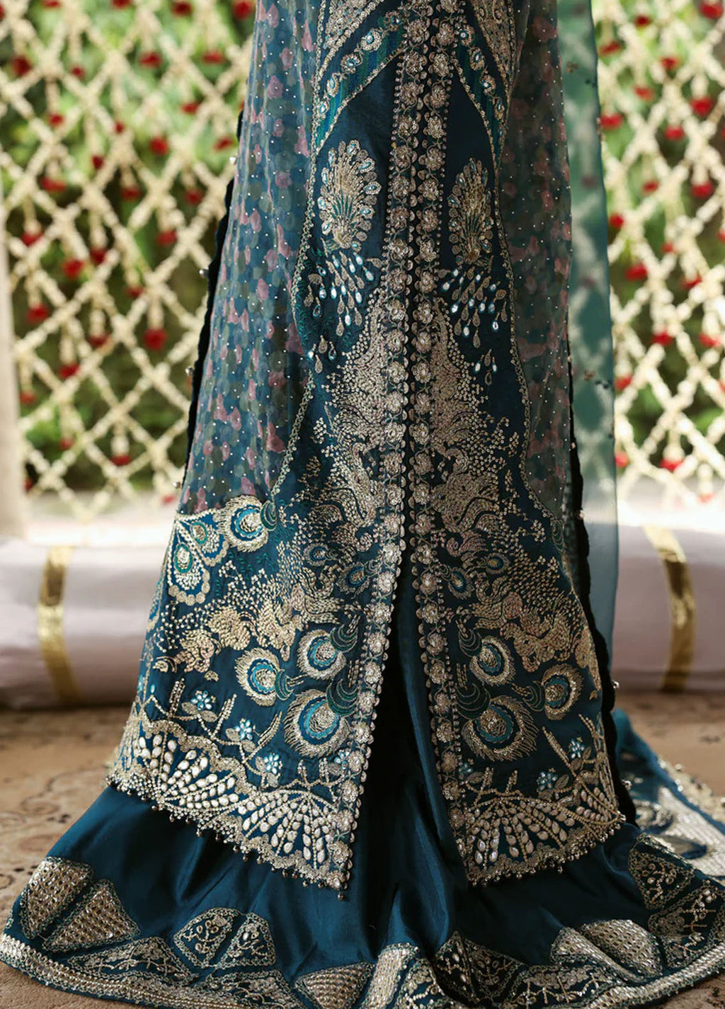 Afrozeh Embroidered Organza Suits  3 Piece