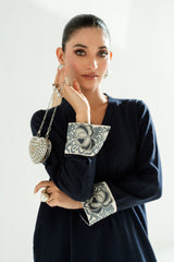 Blue 2-Piece Kurti Set – Delicate Embroidery & Breezy Elegance