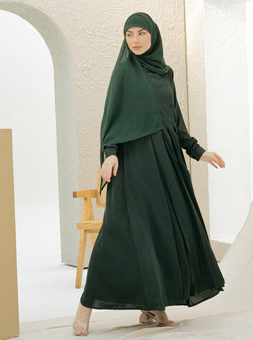 RAMIEL MAXI ABAYA - BOTTLE GREEN