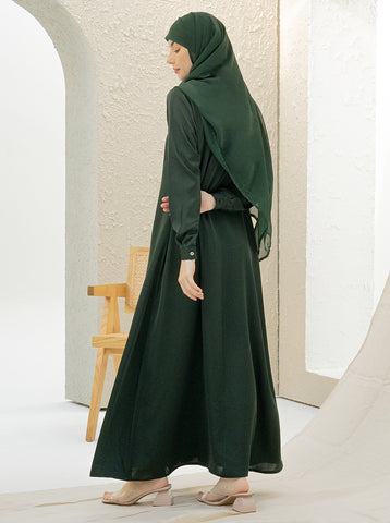 RAMIEL MAXI ABAYA - BOTTLE GREEN