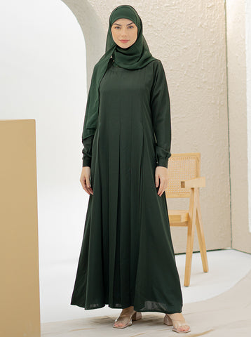 RAMIEL MAXI ABAYA - BOTTLE GREEN