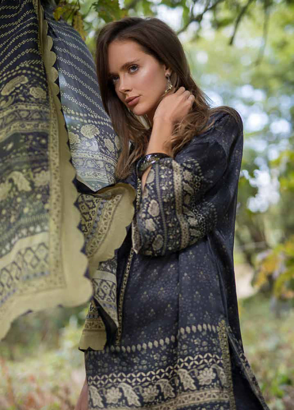 Sobia Nazir SatinPrinted 3 Piece Suits