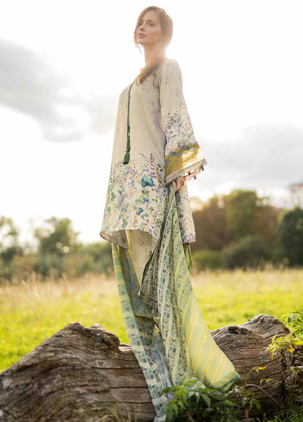 Sobia Nazir Satin Printed 3 Piece Suits SN25SF D-07