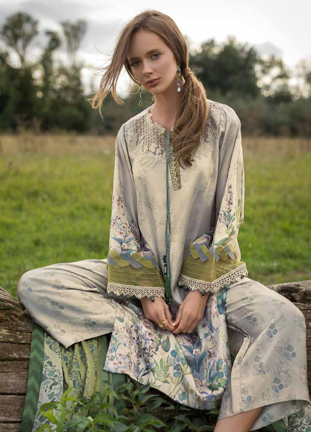 Sobia Nazir Satin Printed 3 Piece Suits SN25SF D-07