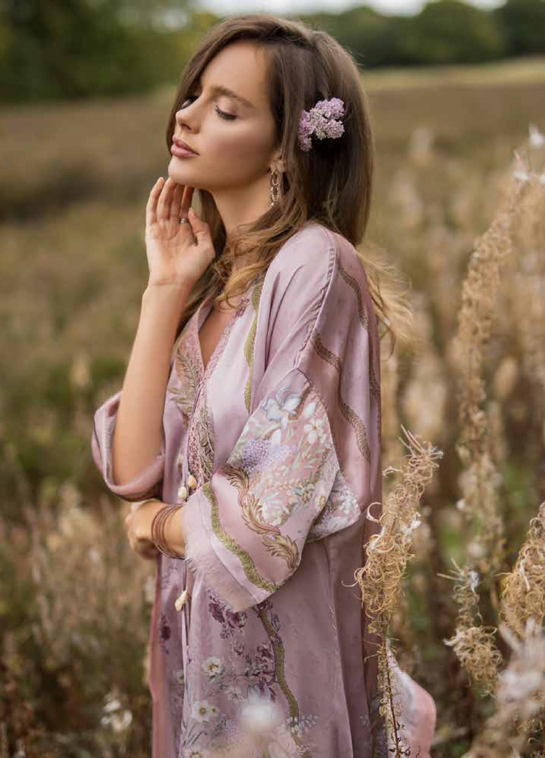 Sobia Nazir Satin Printed 3 Piece Suits SN25SF D-09