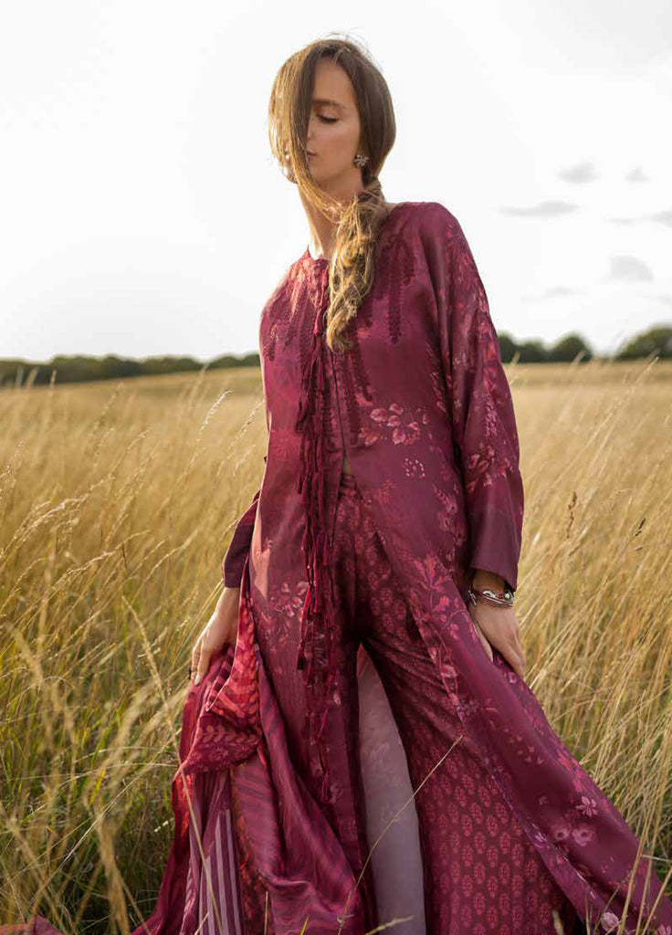 Sobia Nazir Satin  Printed 3 Piece Suits