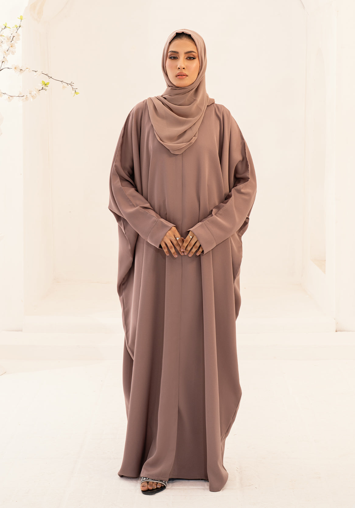 DHIA BASIC ABAYA- COFFEE