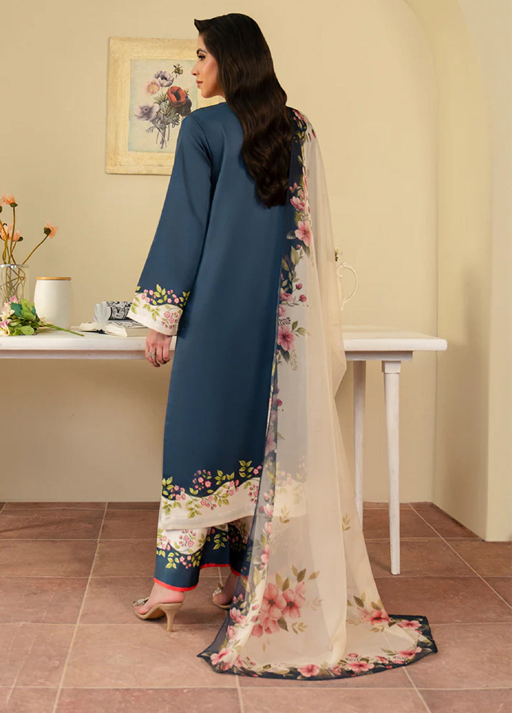 Celeste by Imrozia Pret Hand work Shamooz Silk 3 Piece