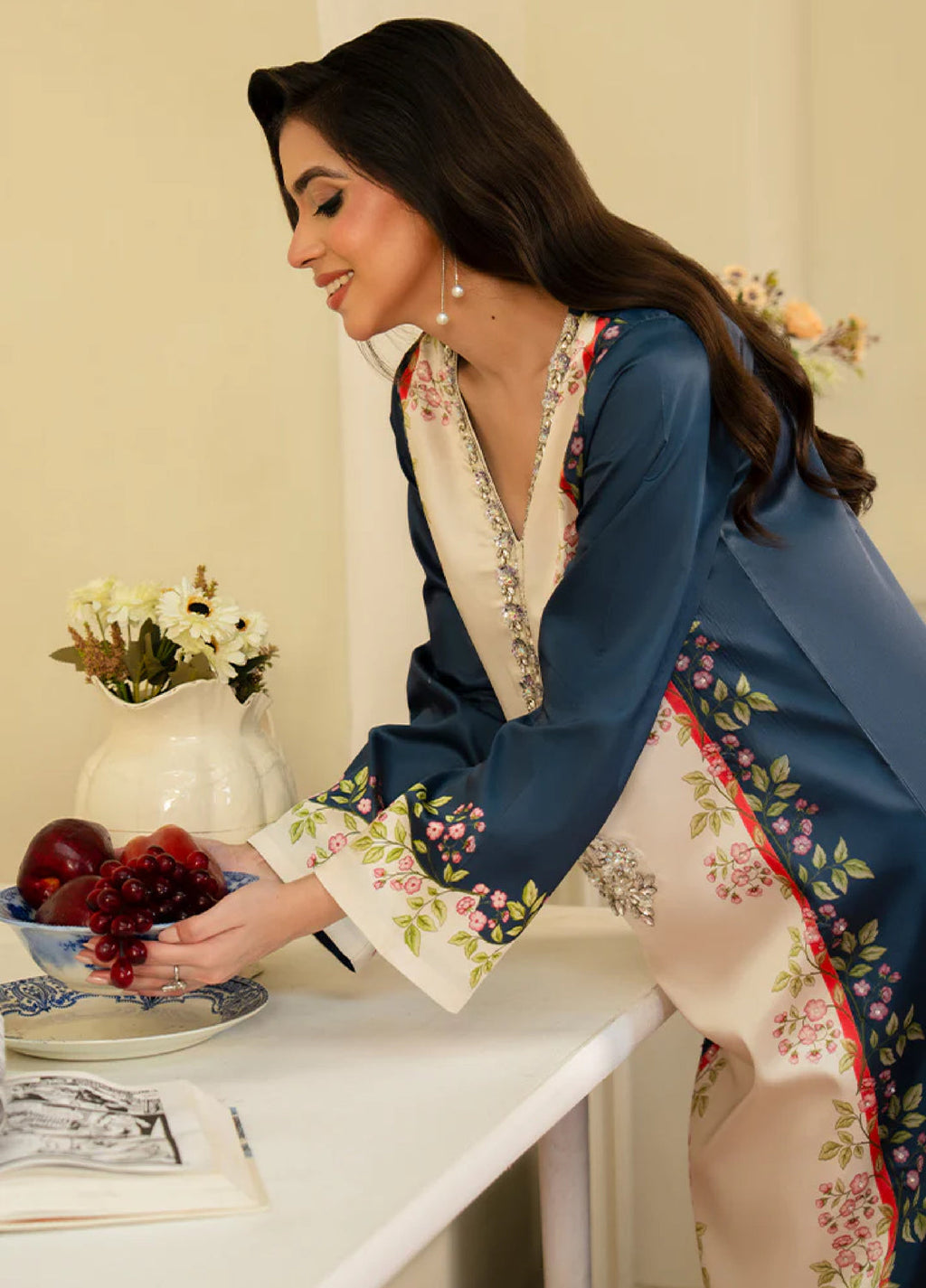 Celeste by Imrozia Pret Hand work Shamooz Silk 3 Piece