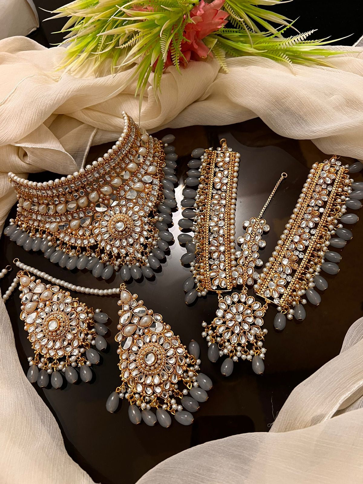 Bridal Sets with Mala and Tikka/Bindiya